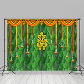 Lofaris Floral Curtain Leaf Classic Dance Party Backdrop
